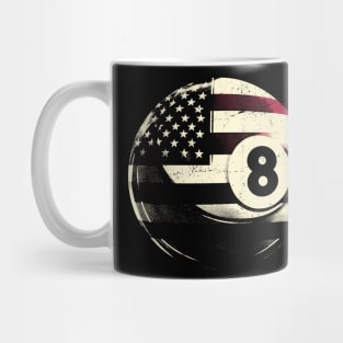 American 8 Ball Billiard Pool Mug